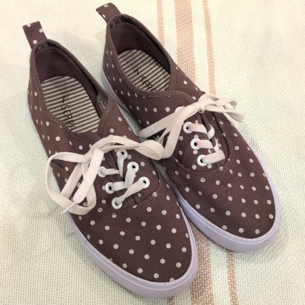 Serra polka dot tennis shoes